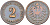 ГЕРМАНИЯ 2 ПФЕННИГА 1876 F, СТАРОГЕРБОВКА KM 2, Jager 2, Weege 3 медь 4546-612