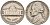 США 5 центов 1946 Джефферсон KM А192 медно-никель 92-953