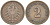 ГЕРМАНИЯ 2 ПФЕННИГА 1876 A, СТАРОГЕРБОВКА KM 2, J. 2, Weege 3 медь 212-711