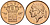 Бельгия 50 сантимов 1972 Belgie, Бодуэн I (1951-1993) KM 149.1 бронза UNC 192-455