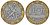 Франция 10 франков 1989 тип гений Бастилии KM 964.1, Le Franc 375.3 биметалл 45-613