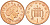 Великобритания 1 пенни 2002 Елизавета II (1952-2022) KM 986, Spink 4710 (B5) сталь плакированная медью UNC 112-1038