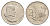 ЮАР 20 центов 1965 Ян ван Рибек (1619-1677), Suid Africa, легенда на африкаанс, цветок протея KM 69.2 никель 4603-933