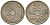 Дания 25 эре 1947 Кристиан X (1912-1947), редкий год KM 823.2 медно-никель 4635-836