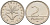ВЕНГРИЯ 2 ФОРИНТА 1993 ВР KM 693 медно-никель UNC 4564-148
