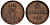 Ганновер 2 пфеннига 1851 B, Эрнст Август (1837-1851) KM 202.1, AKS 124, J. 75 медь 75-1951