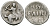 Великое Княжество Московское денга 1535 - 1547 Иван IV Васильевич, Московский монетный двор, 0,36 грамм ГиК №21 серебро 262-1267