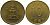 Южная Корея 10 вон 1988 пагода дворца Пул Гук KM 33.1 латунь UNC 4177-1054