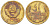 СССР 1 КОПЕЙКА 1967 Федорин 145, ПЯТЬ СТЕБЛЕЙ, ВТОРЫЕ КОЛОСЬЯ С ОСТЯМИ KM 126а латунь 3955-739