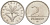 Венгрия 2 форинта 2000 BP KM 693 медно-никель aUNC 4614-148