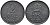ДАНИЯ 2 ЭРЕ 1951 N; S, ФРЕДЕРИК IX (1947-1972) KM 840.1 цинк UNC 28-1035