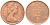 Великобритания 1 пенни 1978 Елизавета II (1952-2022) KM 915, Spink 4237 (B1) бронза 4588-543
