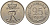 ДАНИЯ 25 ЭРЕ 1962 С;S, ФРЕДЕРИК IX (1947-1972) KM 850 медно-никель 202-727