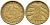 ГЕРМАНИЯ 10 РЕЙХСПФЕННИГОВ 1924 D KM 40, J. 317 алюминиевая бронза 4401-417