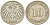 ГЕРМАНИЯ 10 ПФЕННИГОВ 1899 A KM 12, J. 13, Weege 8 медно-никель 261-1332