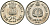 Индия 25 пайсов 1982 IX Азиатские игры KM 52 медно-никель UNC 94-1227
