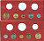 Исландия набор из 5 монет 1966-1974 1, 5, 10, 50 аурар и 5 крон UNC 5-4-3-15