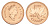 Канада 1 цент 1996 Елизавета II (1952-2022), кленовый лист, specimen KM 181 бронза BU 4639-412